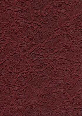 Embossed Rugged Maroon, Deep Red Matte, A4 handmade recycled paper | PaperSource